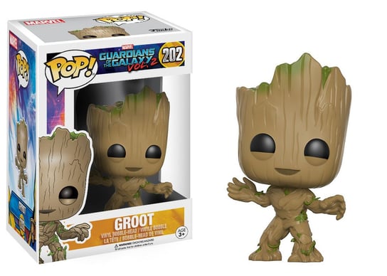 Funko POP! Marvel, figurka kolekcjonerska, Guardians Of The Galaxy, Groot, 202 Funko POP!