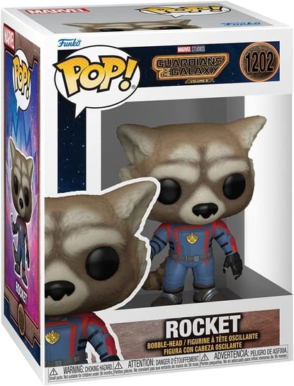 Funko POP! Marvel, figurka kolekcjonerska, Guardians of the Galaxy, Rocket, 1202 Funko POP!