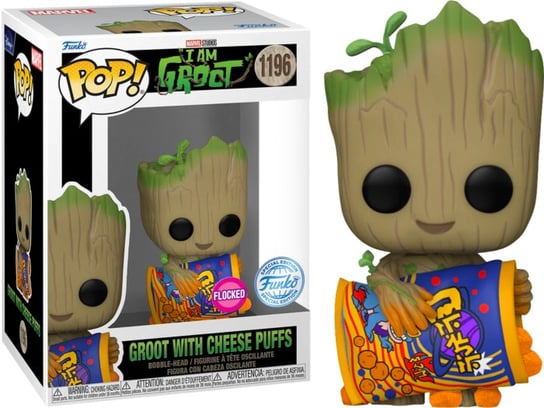Funko POP Marvel, figurka kolekcjonerska, I'm Groot, Groot With Chesse Puffs, 1196 Funko POP!