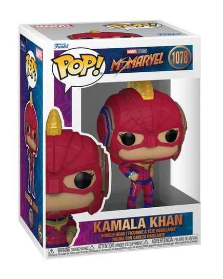 Funko POP! Marvel, figurka kolekcjonerska, Ms. Marvel, Kamala Khan, 1078 Funko POP!