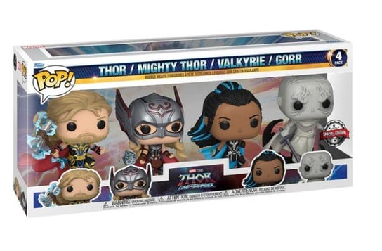 Funko POP! Marvel, figurka kolekcjonerska, Thor/Mighty Thor/Valkyrie/Gorr, 4pack Funko POP!