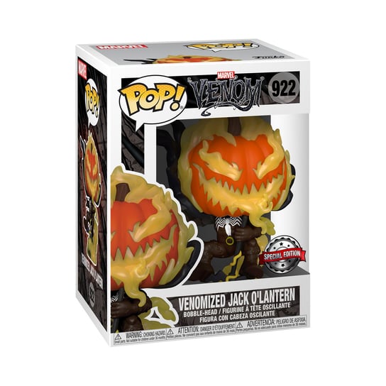 Funko POP! Marvel, figurka kolekcjonerska, Venom, Venomized Jack O'Lantern, 922 Funko POP!