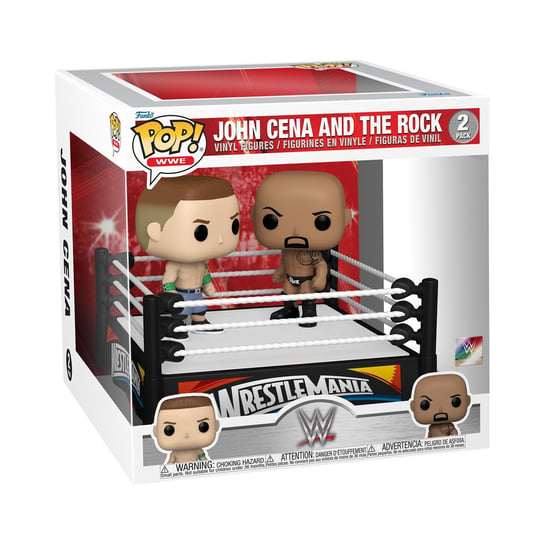 Funko Pop! Moment: WWE - John Cena Vs Rock - (2012) - Kolekcjonerska figurka winylowa - Pomysł na prezent - Oficjalny towar - Zabawki dla dzieci i dorosłych - Fani sportu - Lalka dla kolekcjonerów Funko