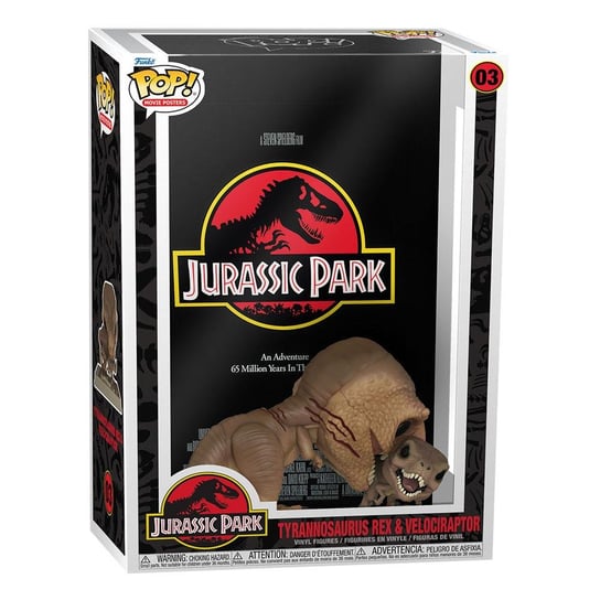 Funko POP! Movies, figurka kolekcjonerska, Jurassic Park, Tyrannosaurus Rex & Velociraptor, 03 Funko POP!