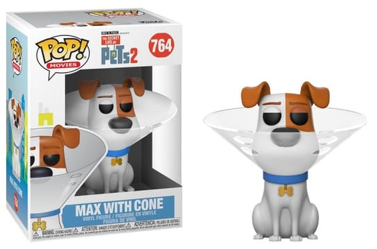 Funko POP! Movies, figurka kolekcjonerska, Secret Life pf Pets, Max With Cone, 764 Funko POP!