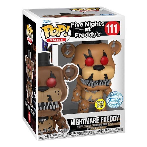 funko pop! nightmare freddy 111 five nights at freddy's fnaf glows in the dark Funko POP !