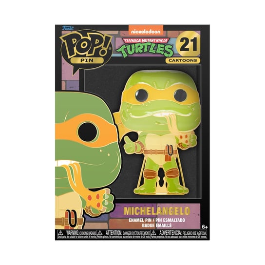 Funko POP! Pin, przypinka Teenage Mutant Ninja Turtles, Michelangelo, 21 Funko POP!