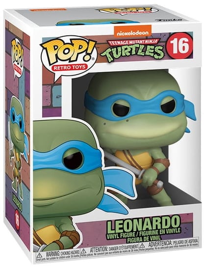 Funko POP! Retro Toys, figurka kolekcjonerska, Turtles, Leonardo, 16 Funko POP!