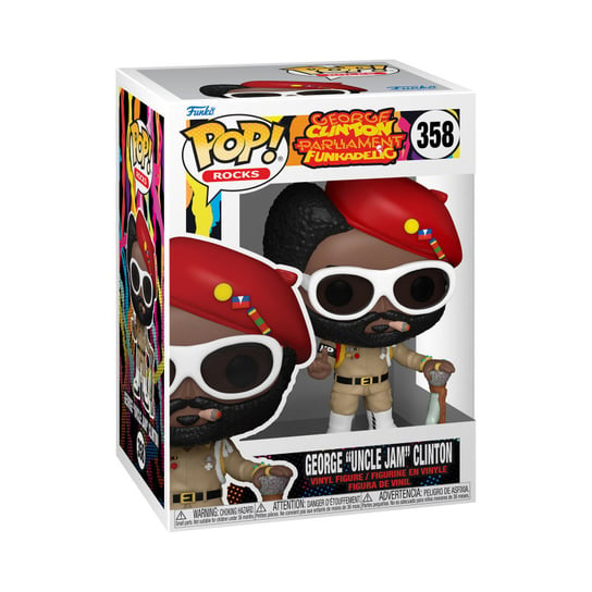 Funko POP! Rocks, figurka kolekcjonerska, George "Uncle Jam" Clinton, 358 Funko POP!