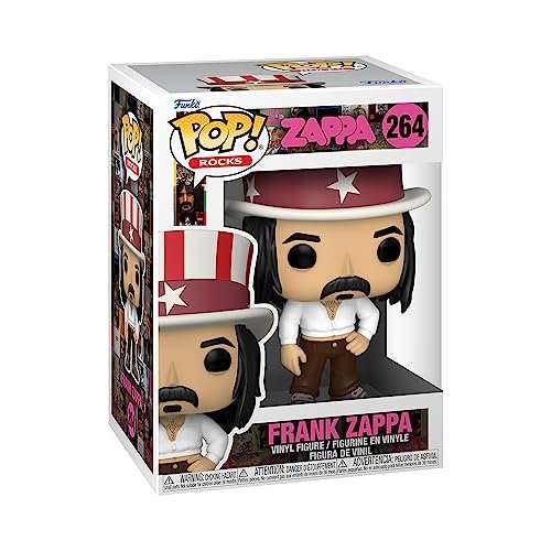 Funko Pop! Skały: Frank Zappa - kolekcjonerska figurka winylowa - pomysł na prezent - oficjalny towar - zabawki dla dzieci i dorosłych - fani muzyki - lalka dla kolekcjonerów i na wystawę Funko