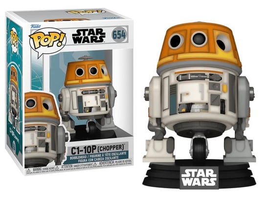 Funko POP! Star Wars, figurka kolekcjonerska, C1-10P (Chopper), 654 Funko POP!