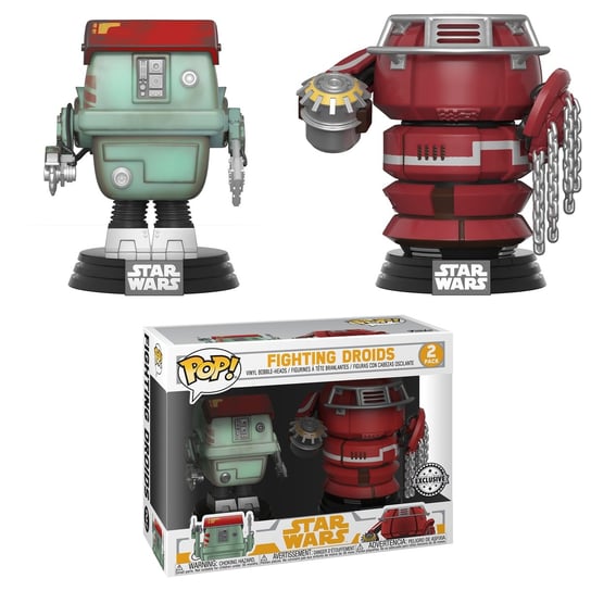 Funko POP! Star Wars, figurka kolekcjonerska, Fight Droids, Exclusive Funko POP!