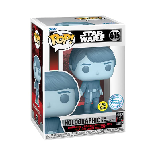 Funko POP! Star Wars, figurka kolekcjonerska, Holographic, Exclusive, Glow, 615 Funko POP!