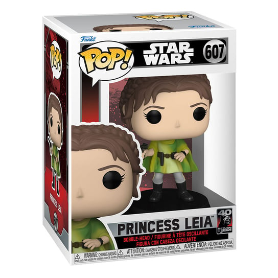 Funko POP! Star Wars, figurka kolekcjonerska, Princess Leia, 607 Funko POP!