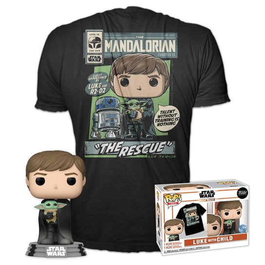 Funko POP! & Tee, zestaw Star Wars. The Mandalorian, S Funko POP!