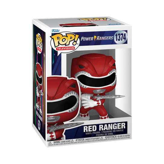 Funko POP! Television, figurka kolekcjonerska, Power Rangers, Red Ranger, 1374 Funko POP!