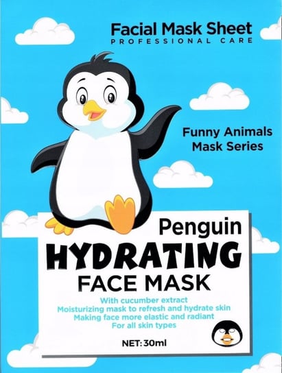Funny Animals Mask, Nawilżająca maseczka w płachcie, PINGWIN Hedo