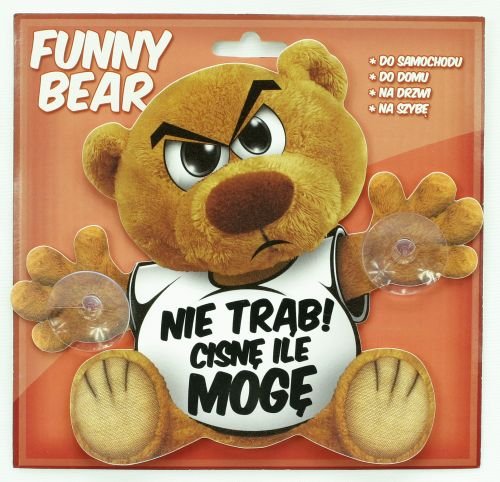 Funny Bear, Zawieszka na szybę, Nie trąb! Cisnę ile mogę Miko