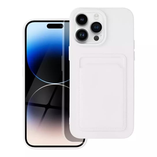 Futerał CARD CASE do IPHONE 14 PRO MAX biały 4kom.pl