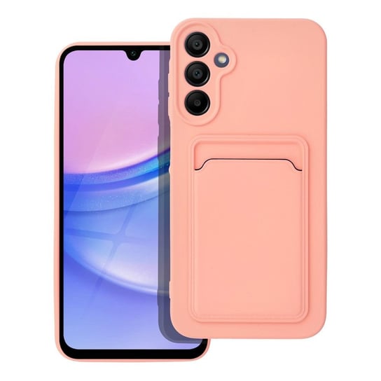 Futerał CARD CASE do SAMSUNG A15 5G / A15 4G różowy Partner Tele