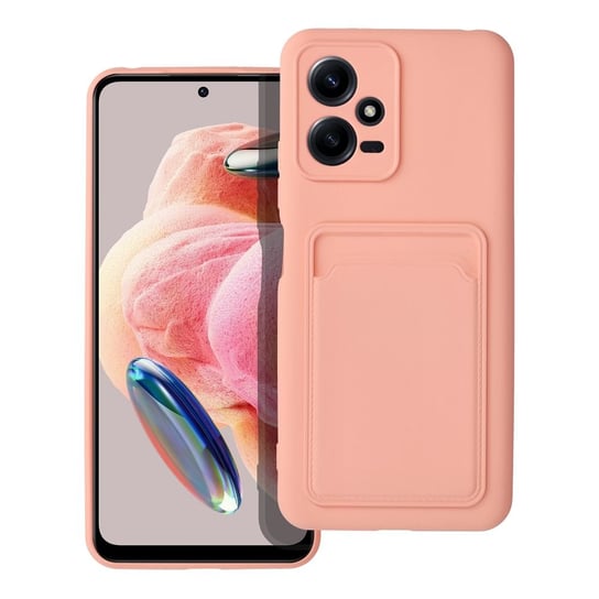 Futerał CARD CASE do XIAOMI Redmi NOTE 12 5G różowy Inna marka