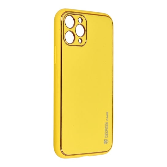 Futerał Forcell LEATHER Case skórzany do IPHONE 11 PRO ( 5,8" ) żółty Forcell