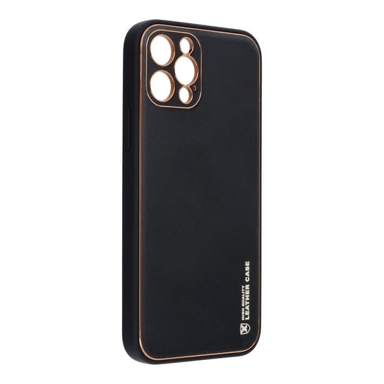 Futerał Forcell LEATHER Case skórzany do IPHONE 13 PRO czarny Forcell