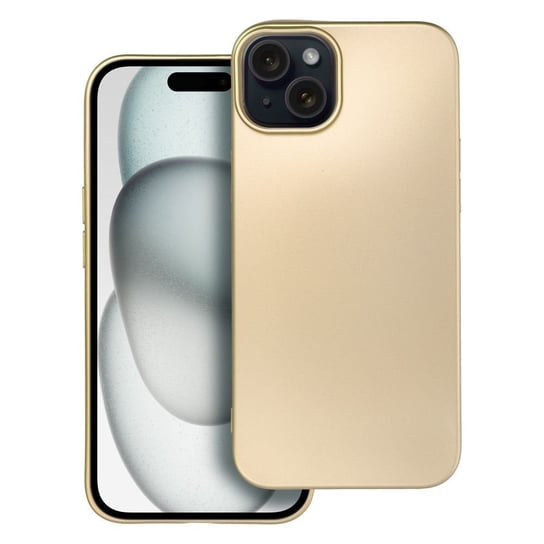 Futerał METALLIC do IPHONE 15 PLUS złoty Inna marka