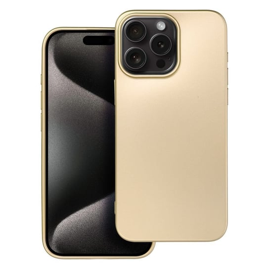 Futerał METALLIC do IPHONE 15 PRO MAX złoty OEM