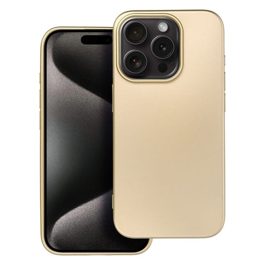 Futerał METALLIC do IPHONE 15 PRO złoty Partner Tele