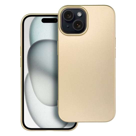 Futerał METALLIC do IPHONE 15 złoty OEM