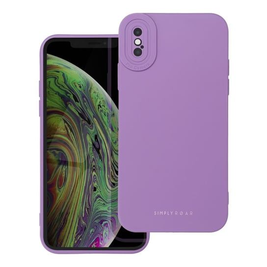 Futerał Roar Luna Case - do iPhone XS Fioletowy Roar