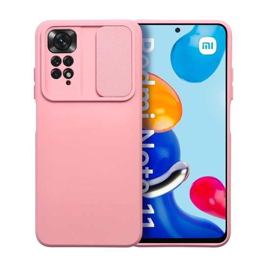 Futerał SLIDE do XIAOMI Redmi NOTE 11 / 11S jasnoróżowy OEM