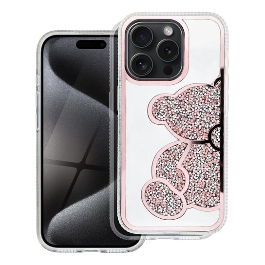 Futerał TEDDY BEAR do IPHONE 16 Plus różowy OEM