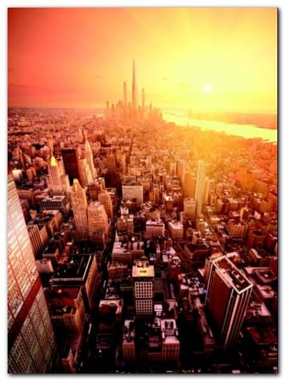 Future New York plakat obraz 60x80cm Wizard+Genius