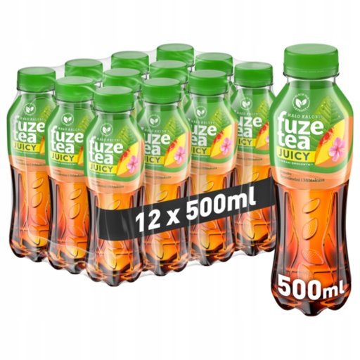 Fuzetea Juicy 500ml Brzoskwinia-Hibiskus 12szt Fuzetea