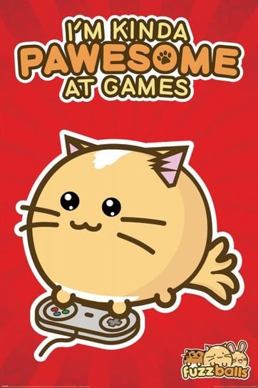 Fuzzballs Pawsome Gamer - plakat 61x91,5 cm Pyramid Posters