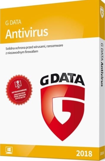G DATA AntiVirus 082070, 1 stanowisko, 24 miesiące, BOX G Data