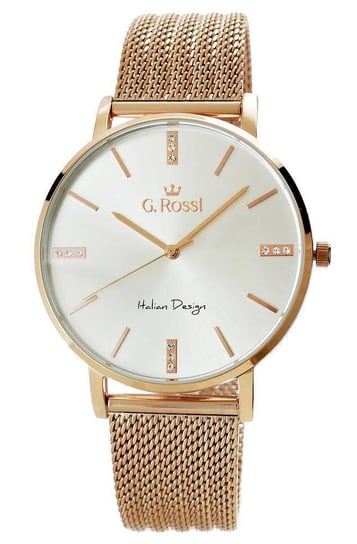 G. Rossi, Zegarek damski, 10401B3-3D3, różowe złoto G. Rossi