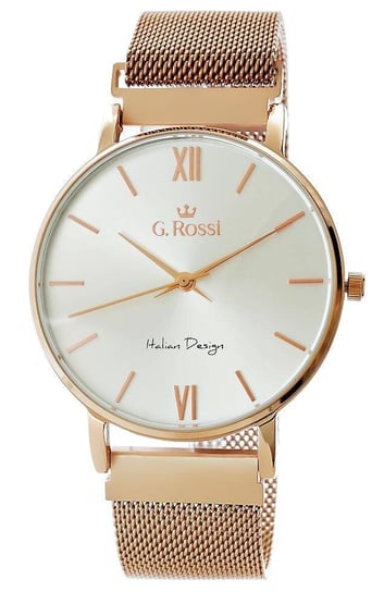 G. Rossi, Zegarek damski, 10401B4-3D3, różowe złoto G. Rossi