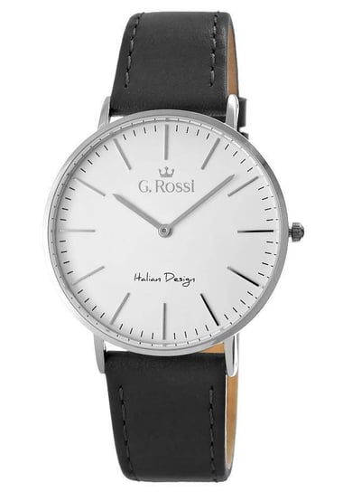 G. Rossi, Zegarek damski, 11014A7-3A1, czarno-srebrny G. Rossi