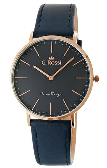 G. Rossi, Zegarek damski, 11014A7-6F3, granatowo-różowy G. Rossi