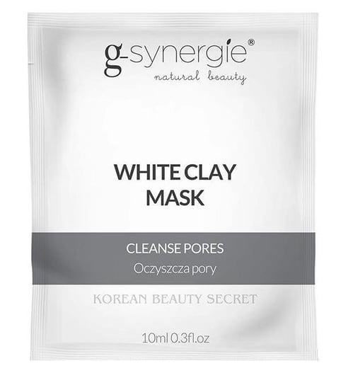 G-Synergie, oczyszczająca maska z białą glinką, 10 ml G-Synergie
