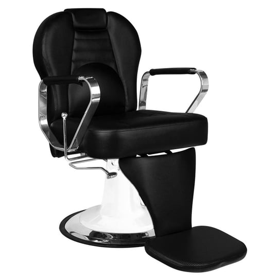Gabbiano fotel barberski Tiziano biało czarny Gabbiano