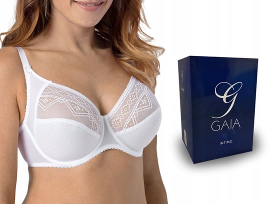 Gaia Nancy 059 , Biustonosz Soft , Biały , 90C GAIA