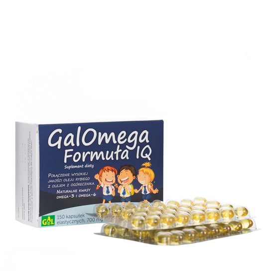 Gal, Galomega Formuła Iq 700 Mg, Suplement diety, 150 kaps. elastycznych Gal