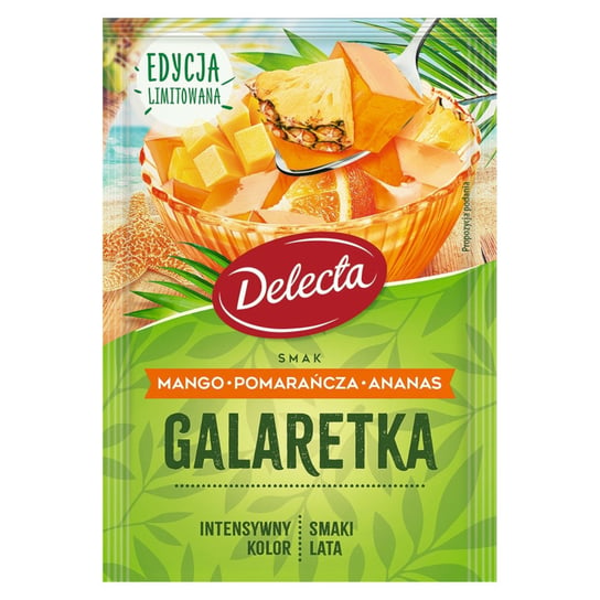 Galaretka DELECTA smak mango, pomarańcz i ananas 50 g Delecta