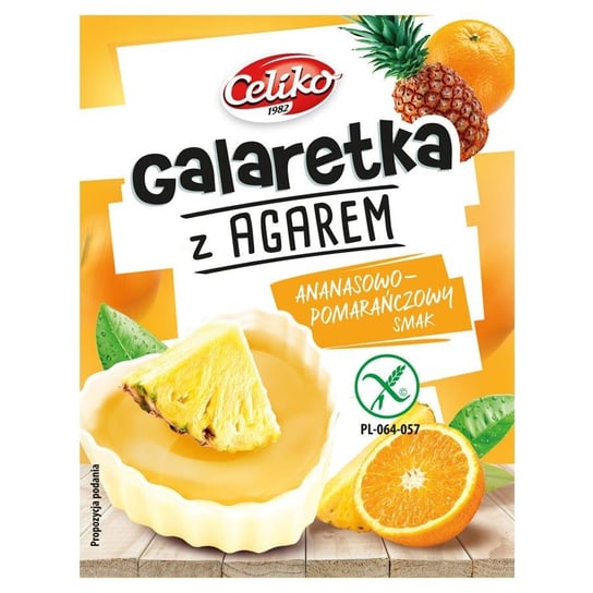 Galaretka z agarem - ananas, pomarańcz bez glutenu Celiko