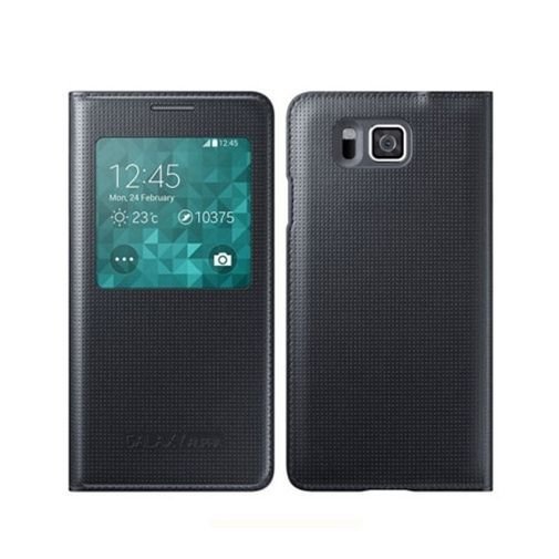 Galaxy Alpha Flip S View z klapką czarne. EtuiStudio