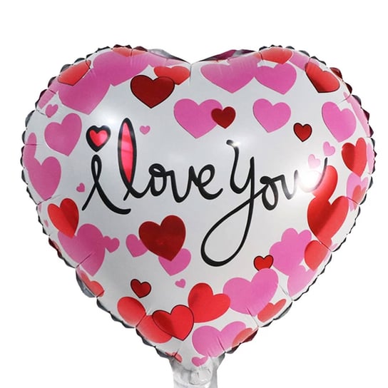 Galaxy, Miś z róż z pudełkiem Balon foliowy,  Serce I Love You, 45 cm Galaxy